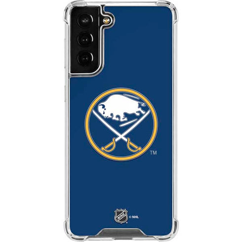 NHL Buffalo Sabres Solid Background Galaxy S22 Plus Clear Case