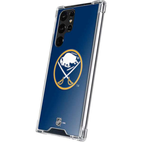 NHL Buffalo Sabres Solid Background Galaxy S22 Ultra Clear Case