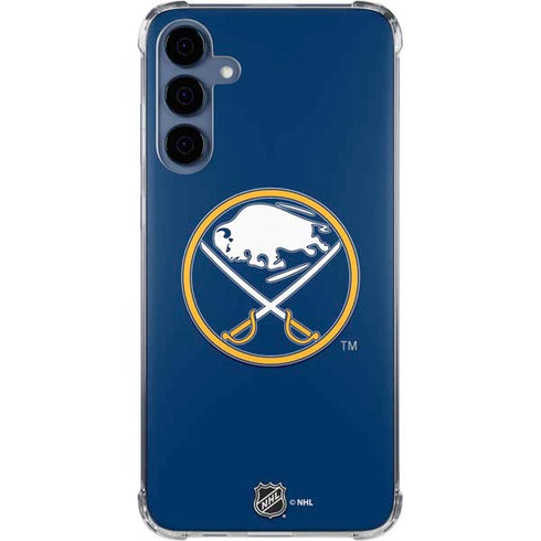 NHL Buffalo Sabres Solid Background Galaxy S24 Clear Case