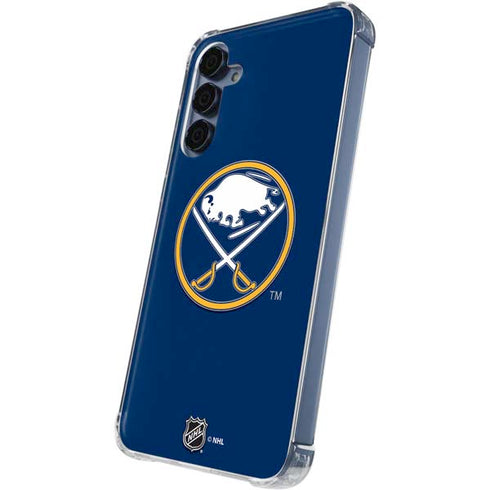 NHL Buffalo Sabres Solid Background Galaxy S24 Clear Case