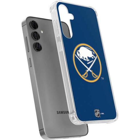 NHL Buffalo Sabres Solid Background Galaxy S24 Plus Clear Case