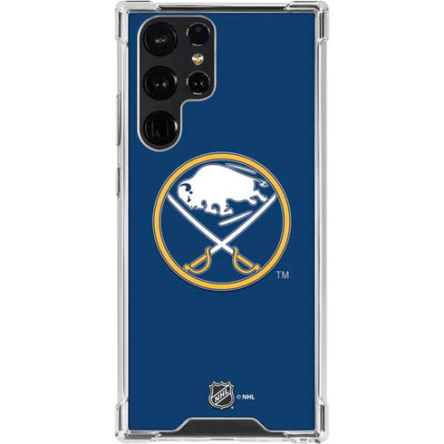 NHL Buffalo Sabres Solid Background Galaxy S24 Ultra Clear Case