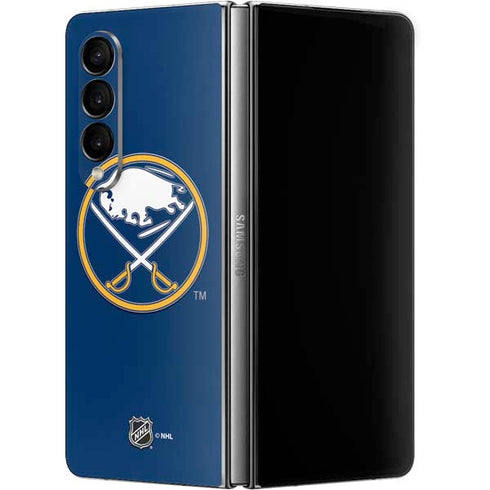 NHL Buffalo Sabres Solid Background Galaxy Z Fold4 5G Skin