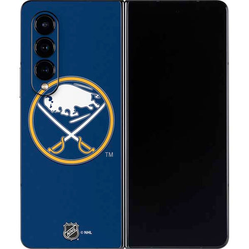 NHL Buffalo Sabres Solid Background Galaxy Z Fold4 5G Skin