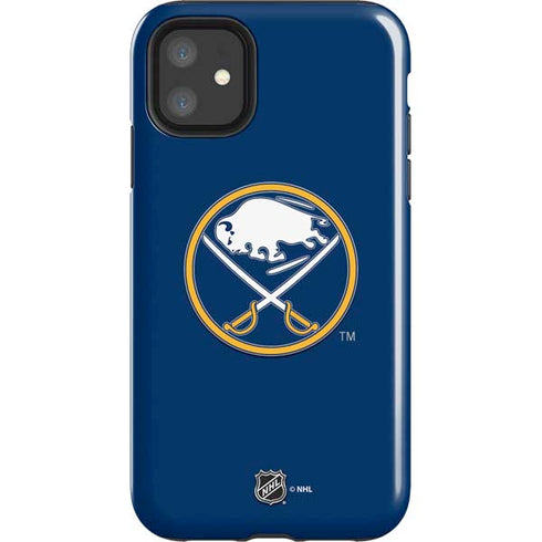 NHL Buffalo Sabres Solid Background iPhone 11 Impact Case