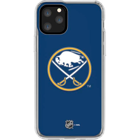 NHL Buffalo Sabres Solid Background iPhone 11 Pro Clear Case