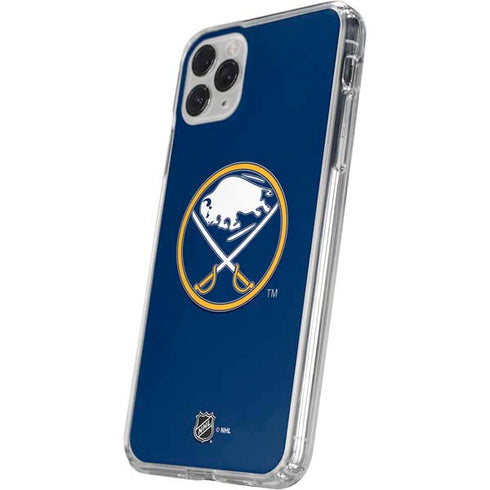NHL Buffalo Sabres Solid Background iPhone 11 Pro Clear Case