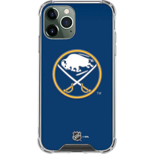 NHL Buffalo Sabres Solid Background iPhone 11 Pro Max Clear Case