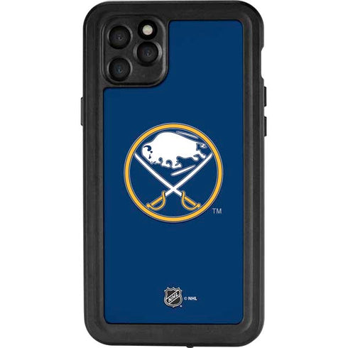 NHL Buffalo Sabres Solid Background iPhone 11 Pro Max Waterproof Case