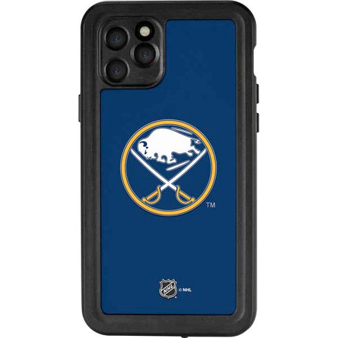 NHL Buffalo Sabres Solid Background iPhone 11 Pro Waterproof Case