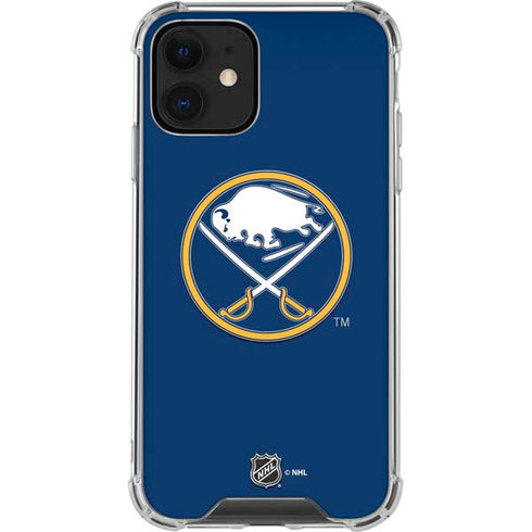 NHL Buffalo Sabres Solid Background iPhone 12 Clear Case