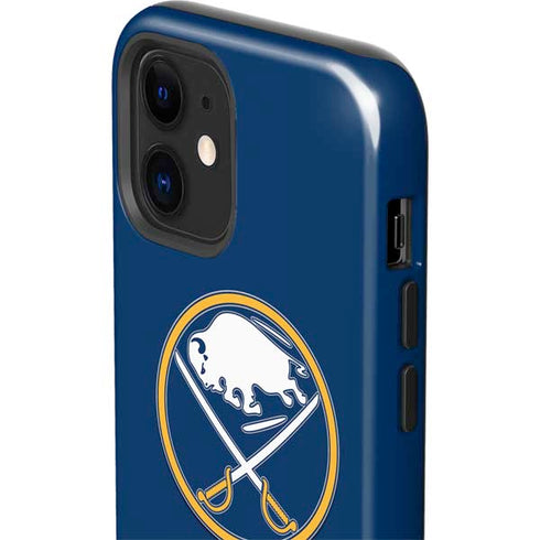 NHL Buffalo Sabres Solid Background iPhone 12 Impact Case