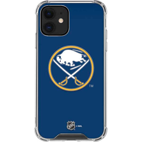 NHL Buffalo Sabres Solid Background iPhone 12 Mini Clear Case