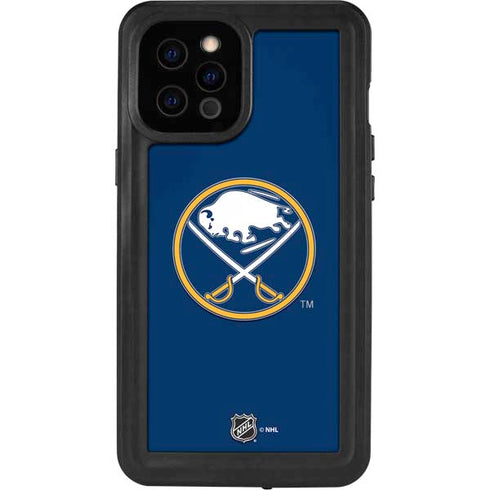 NHL Buffalo Sabres Solid Background iPhone 12 Pro Max Waterproof Case