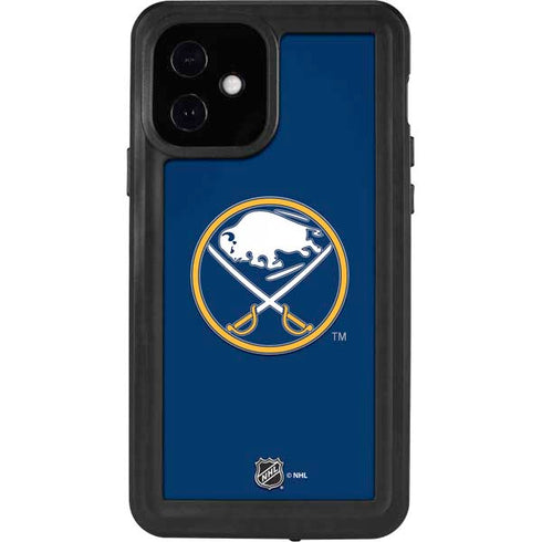 NHL Buffalo Sabres Solid Background iPhone 12 Waterproof Case