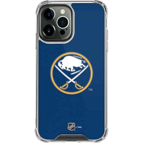 NHL Buffalo Sabres Solid Background iPhone 13 Pro Max Clear Case