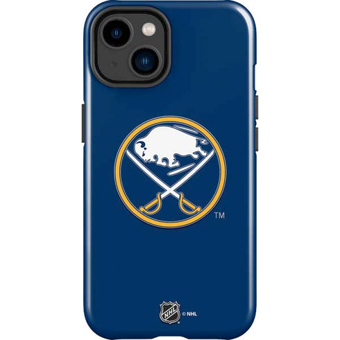 NHL Buffalo Sabres Solid Background iPhone 15 Plus Impact Case
