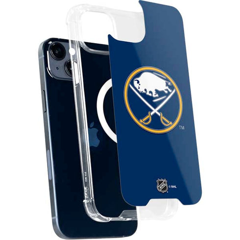 NHL Buffalo Sabres Solid Background iPhone 15 Plus MagSafe Case