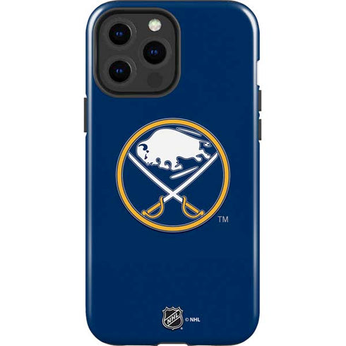 NHL Buffalo Sabres Solid Background iPhone 15 Pro Max Impact Case