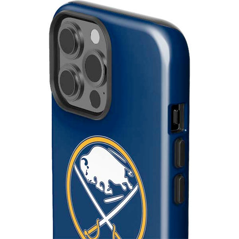 NHL Buffalo Sabres Solid Background iPhone 15 Pro Max Impact Case