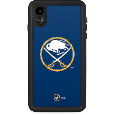 NHL Buffalo Sabres Solid Background iPhone XR Waterproof Case