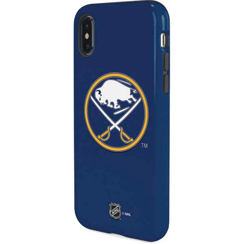 NHL Buffalo Sabres Solid Background iPhone XS Pro Case