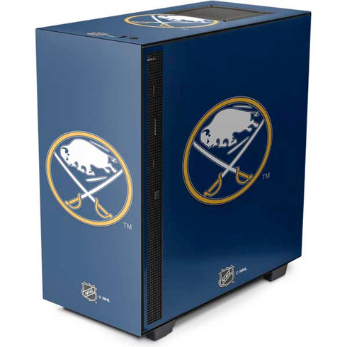NHL Buffalo Sabres Solid Background NZXT H510 Compact ATX Mid-Tower Case Skin