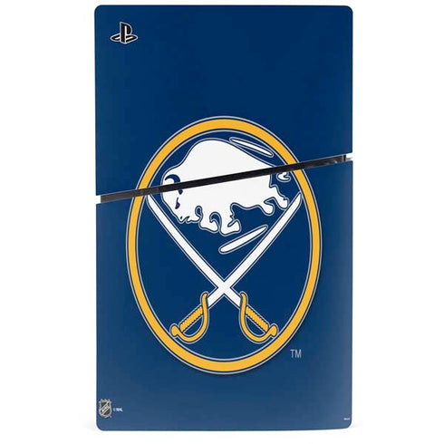 NHL Buffalo Sabres Solid Background PS5 Slim Disk Bundle Skin