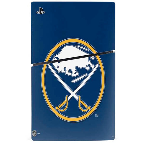 NHL Buffalo Sabres Solid Background PS5 Slim Disk Console Skin