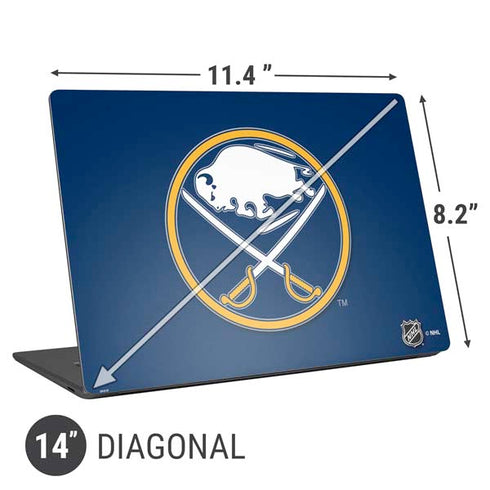NHL Buffalo Sabres Solid Background Universal Laptop 14in (11.4 x 8.2in) Skin