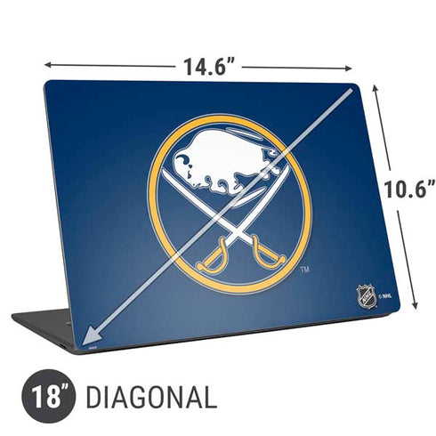 NHL Buffalo Sabres Solid Background Universal Laptop 18in (14.6 x 10.6in) Skin