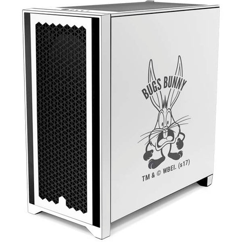 Looney Tunes Bugs Bunny Big Head Corsair 4000D Tempered Glass Mid-Tower ATX Case Skin