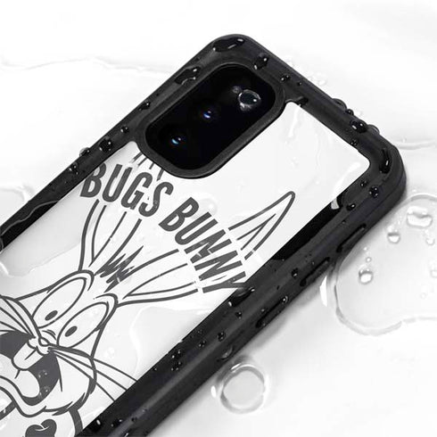 Looney Tunes Bugs Bunny Big Head Galaxy S20 Waterproof Case