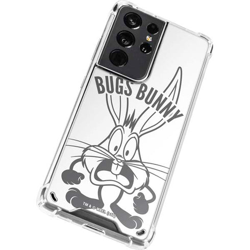 Looney Tunes Bugs Bunny Big Head Galaxy S21 Ultra 5G Clear Case