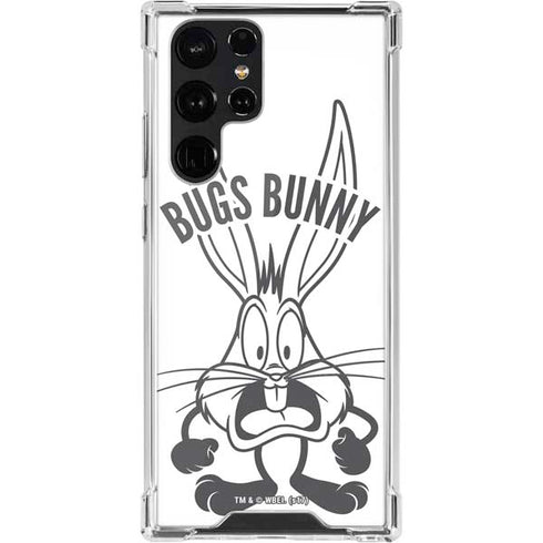 Looney Tunes Bugs Bunny Big Head Galaxy S22 Ultra Clear Case