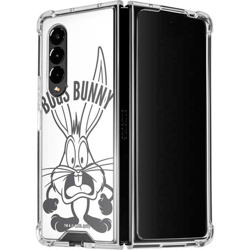 Looney Tunes Bugs Bunny Big Head Galaxy Z Fold4 5G Clear Case