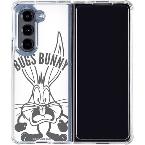 Looney Tunes Bugs Bunny Big Head Galaxy Z Fold5 5G Clear Case