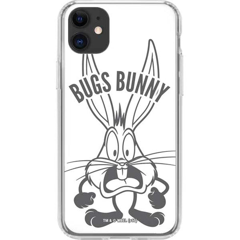 Looney Tunes Bugs Bunny Big Head iPhone 11 Clear Case