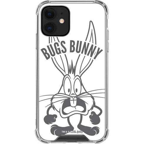 Looney Tunes Bugs Bunny Big Head iPhone 12 Clear Case