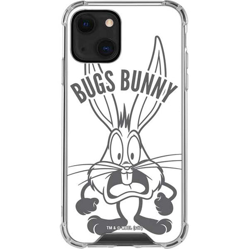 Looney Tunes Bugs Bunny Big Head iPhone 13 Mini Clear Case