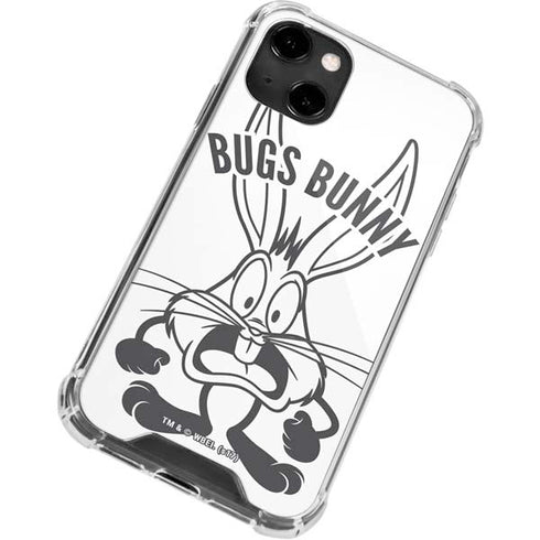 Looney Tunes Bugs Bunny Big Head iPhone 14 Clear Case