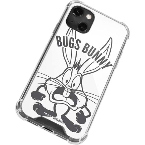 Looney Tunes Bugs Bunny Big Head iPhone 14 Plus Clear Case