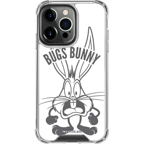 Looney Tunes Bugs Bunny Big Head iPhone 14 Pro Clear Case