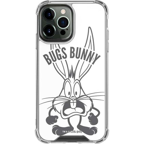 Looney Tunes Bugs Bunny Big Head iPhone 14 Pro Max Clear Case
