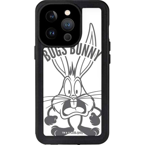 Looney Tunes Bugs Bunny Big Head iPhone 14 Pro Waterproof Case