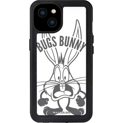 Looney Tunes Bugs Bunny Big Head iPhone 15 Plus Waterproof Case