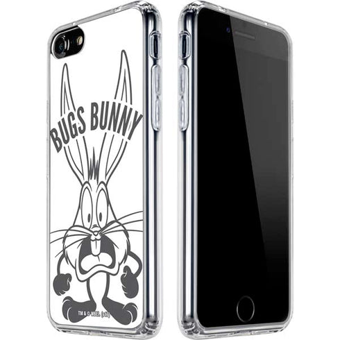 Looney Tunes Bugs Bunny Big Head iPhone SE (2nd & 3rd Gen) Clear Case