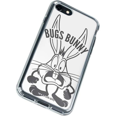 Looney Tunes Bugs Bunny Big Head iPhone SE (2nd & 3rd Gen) Clear Case