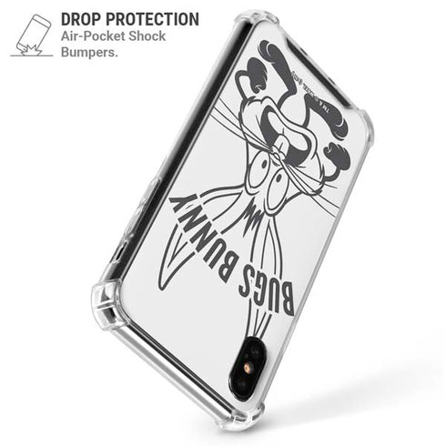 Looney Tunes Bugs Bunny Big Head iPhone XS Max Clear Case