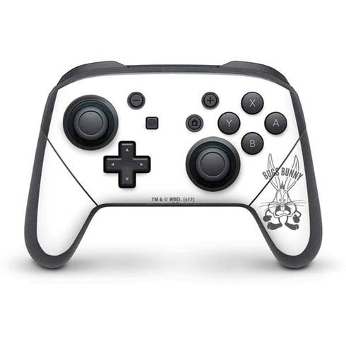 Looney Tunes Bugs Bunny Big Head Nintendo Switch Pro Controller Skin
